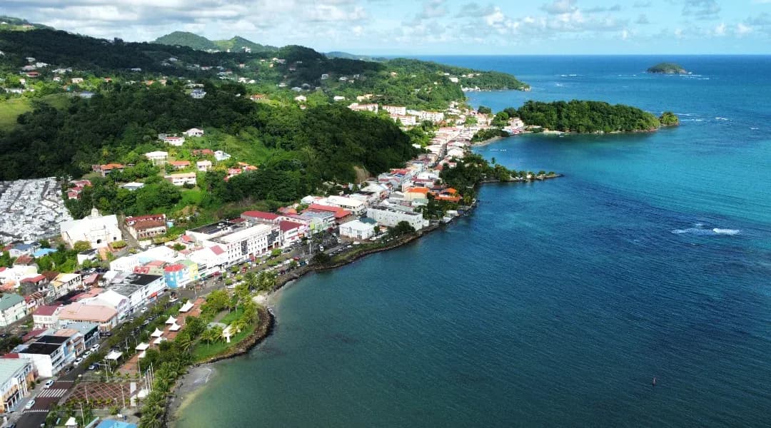 Vue aérienne côte Martinique Spar’Car