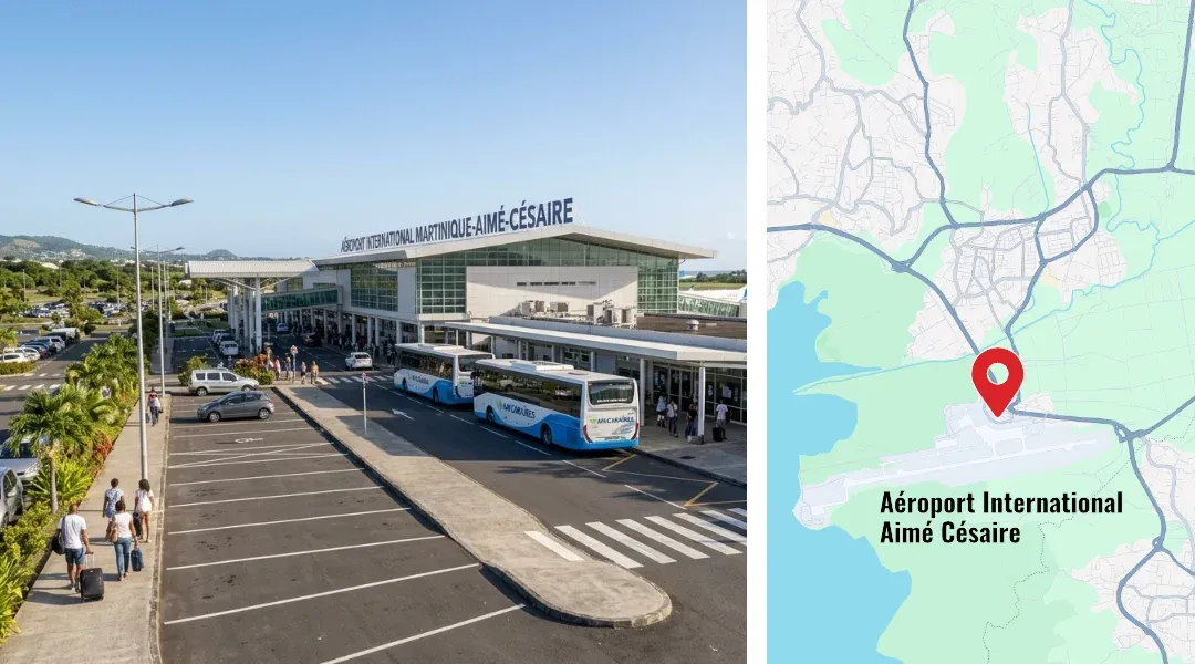 Dépose minute Aéroport Aimé Césaire