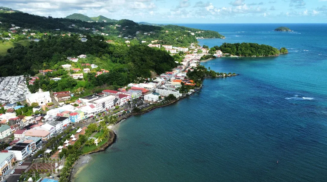Vue aérienne côte Martinique Spar’Car