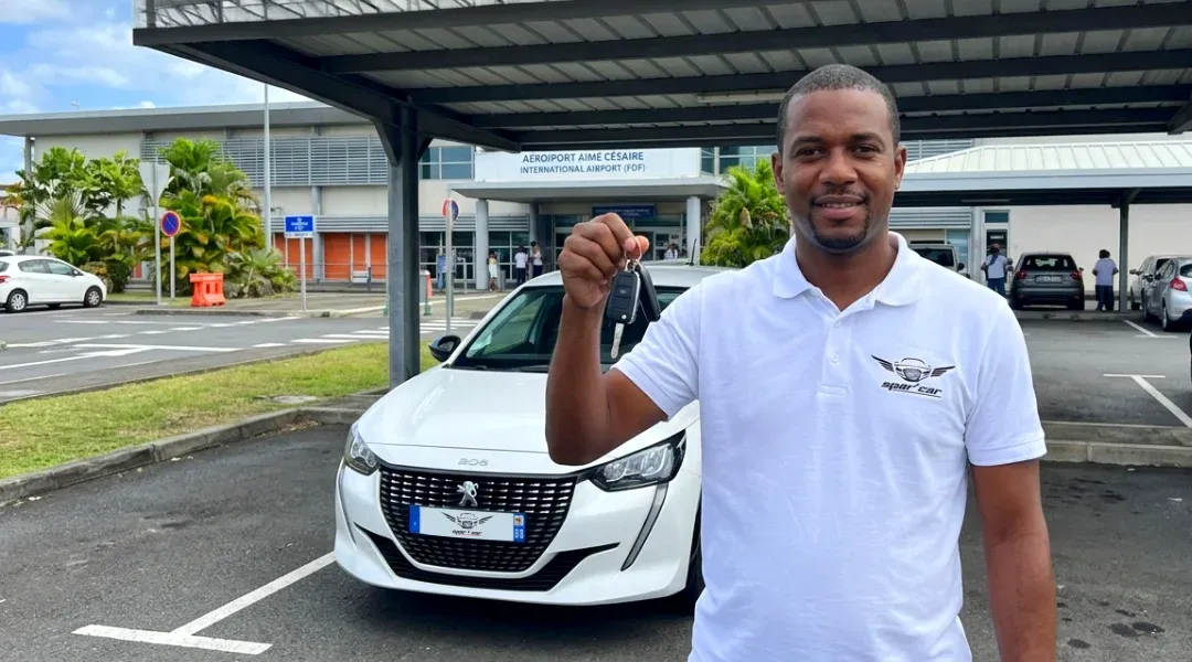 Récupérer sa location à l'aéroport Aimé Césaire